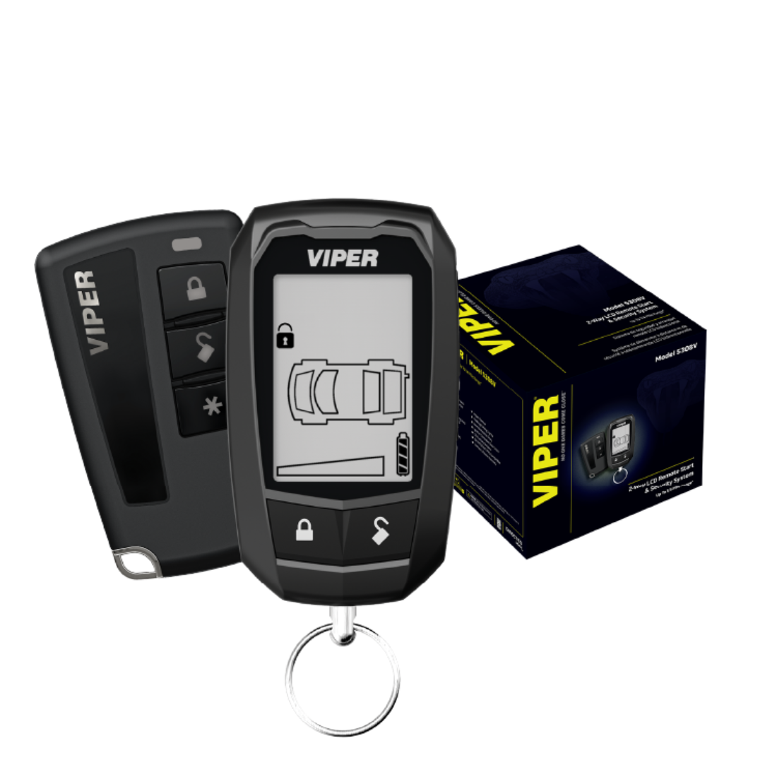 Viper 5308V 2-Way LCD 2-Way Remote Start & Security System Up to 1/4 Mile Range