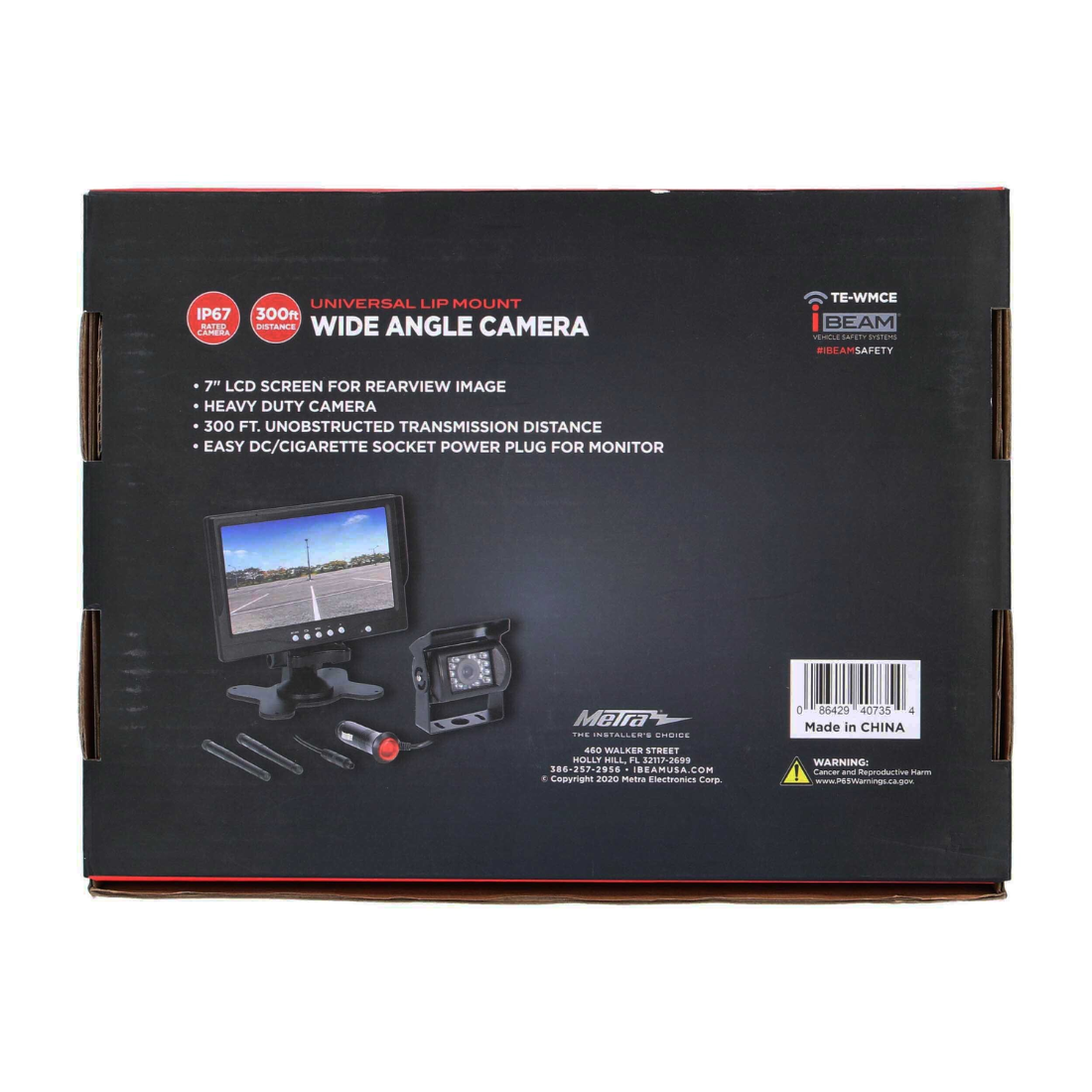 iBeam TE-WMCE 7" Universal Wireless Digital Commercial Monitor and HD Camera