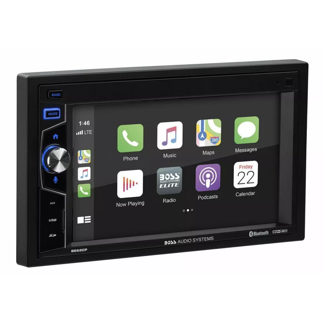 Boss Audio BE62CP 6.2" Touchscreen Digital Multimedia Receiver w/ Apple CarPlay