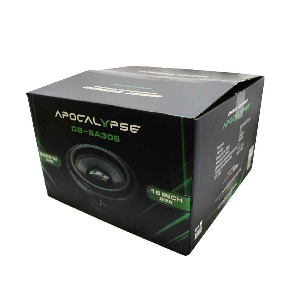 Deaf Bonce DB-SA305 D1 15" 4000W Max Dual 1-Ohm Voice Coil Car Audio Subwoofer