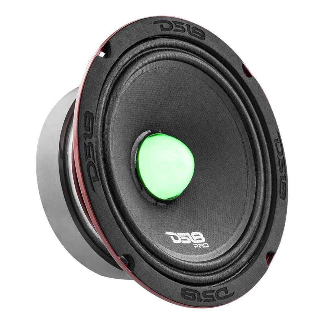 DS18 PRO-X6.4BMRGB 6.5" 500W Max 4-Ohm Car Mid-Range Speakers w/ RGB LED Lights