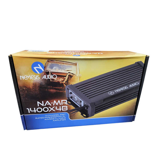 Nemesis Audio NA-MR1400X4B 4-Channel 1400W Max Class-D IP67 Marine Amplifier