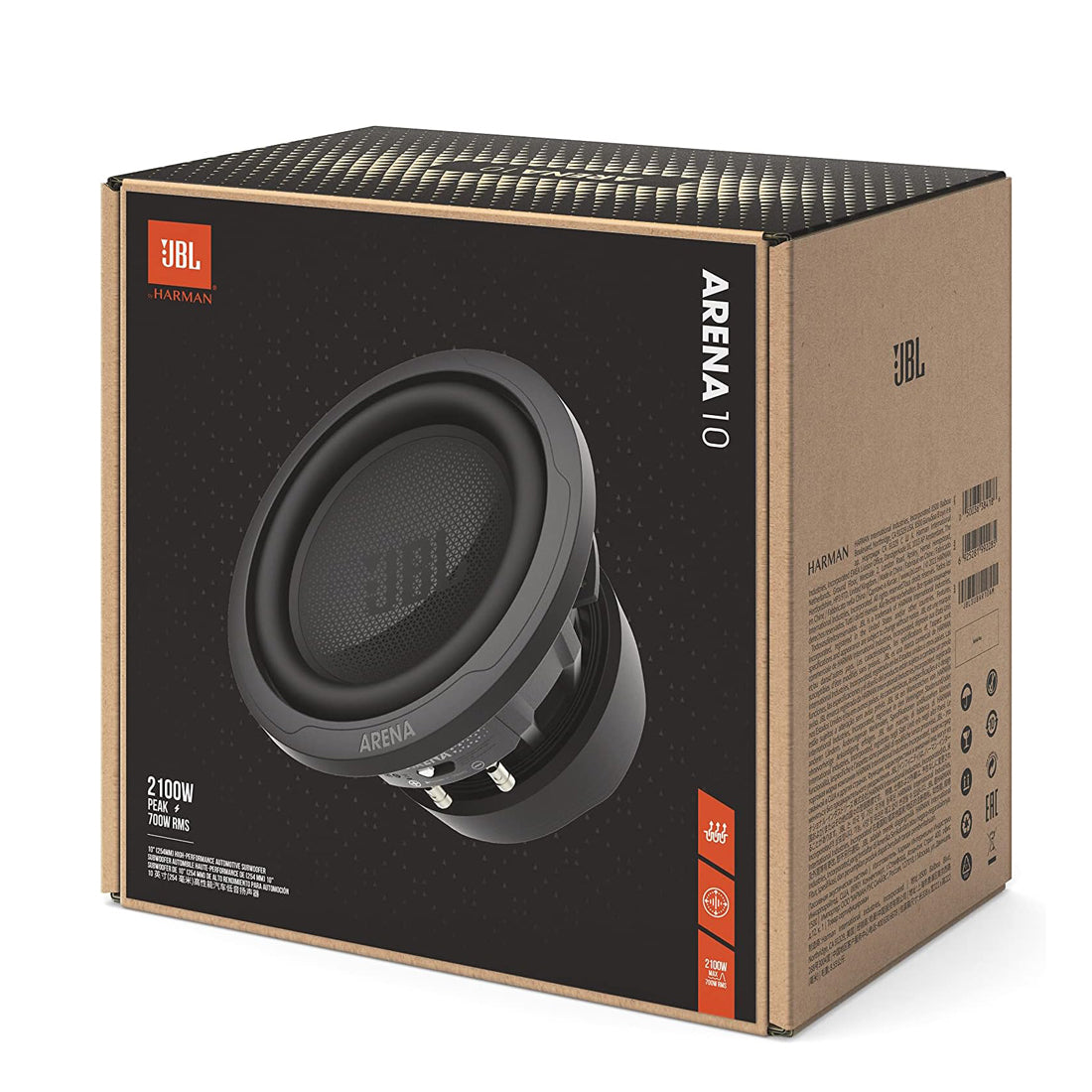 JBL ARENA 10 10" 2100W Peak 2 or 4-Ohm Selectable Impedance Car Audio Subwoofer