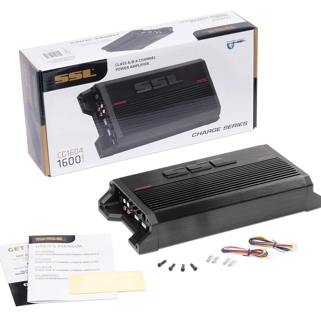 Soundstorm CG1604 1600 Watts Max 4-Channel MOSFET Full Range Car Stereo Amplifier