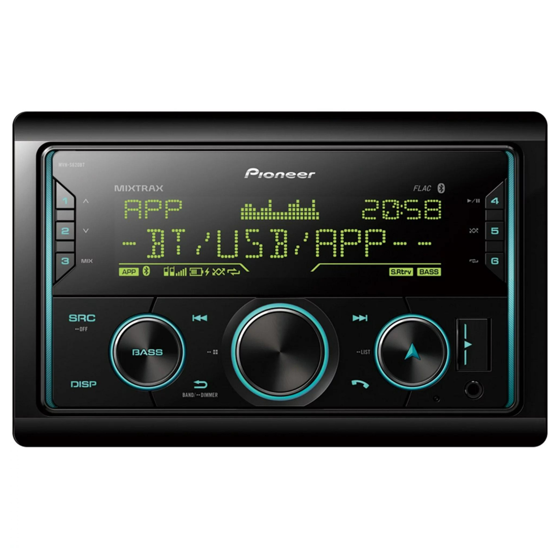 Pioneer MVH-S620BS Bluetooth Digital Media Receiver Android iPhone Compatible