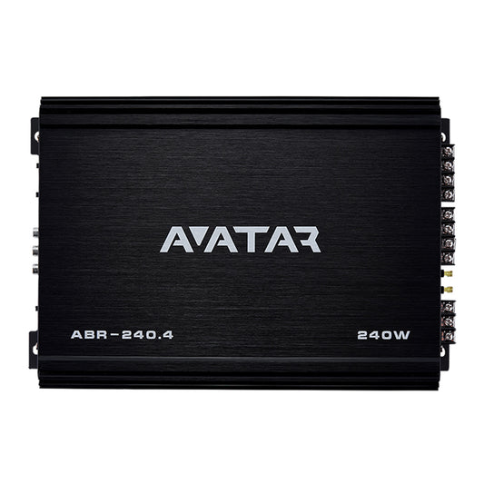 Avatar ABR-240.4 4-Channel 240 Watts Power Class-AB Car Audio Amplifier