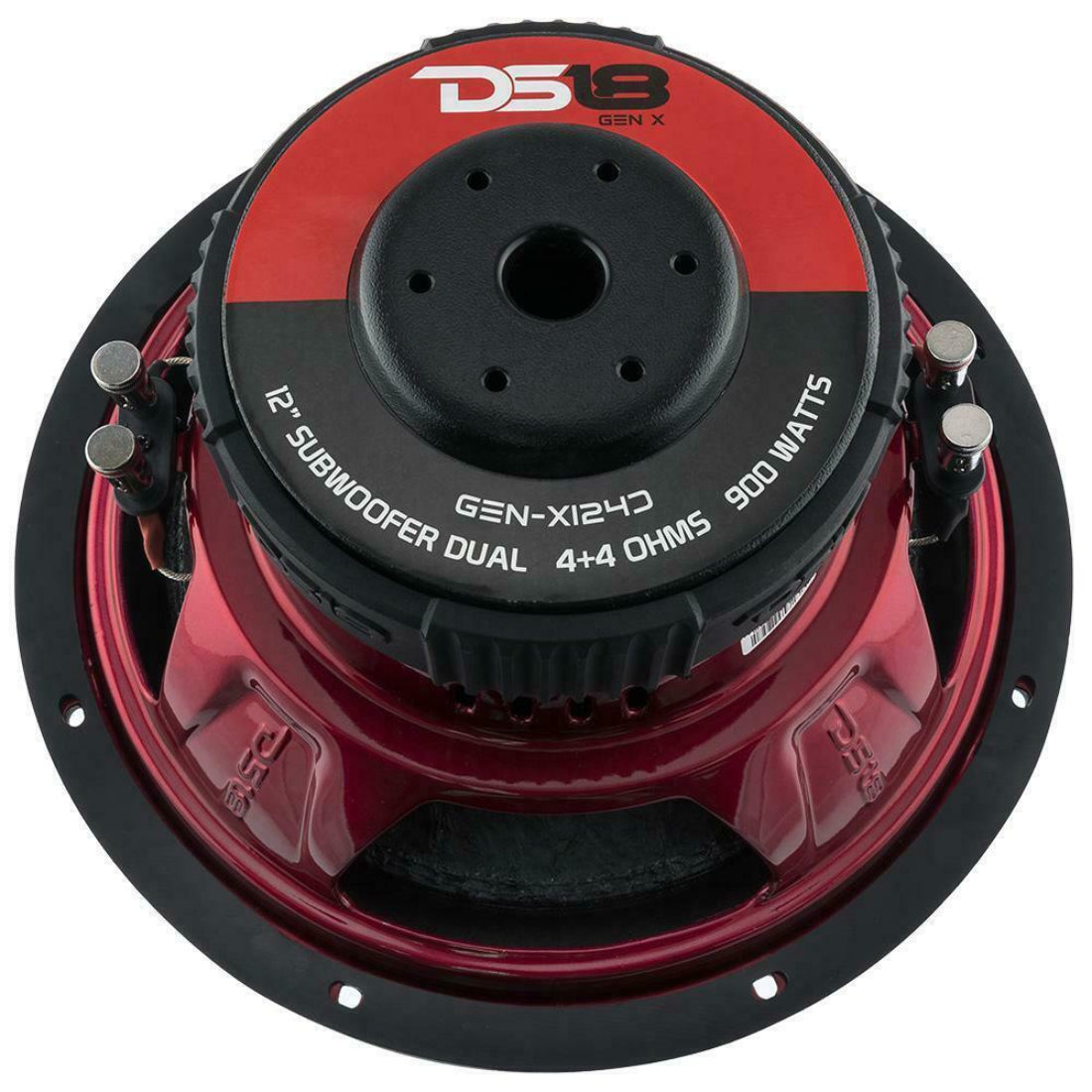 DS18 GEN-X124D 12" 900 Watts Max Power, 450W RMS, Dual 4 Ohms Car Subwoofer