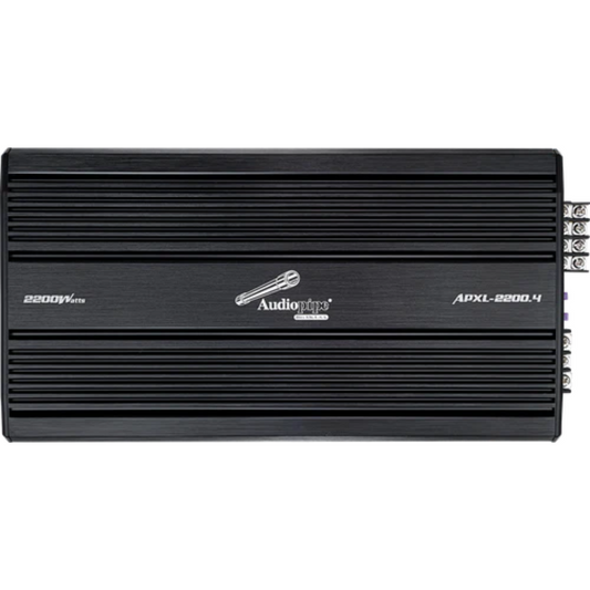 Audiopipe APXL-2200.4 4-Channel 2200 Watts Class-AB Mosfet Car Audio Amplifier