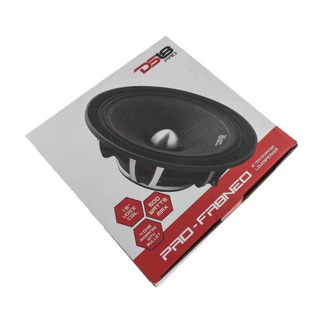 DS18 PRO-FR8NEO 500 Watts Max Power 4 Ohm 8" Midrange Car Audio Speaker