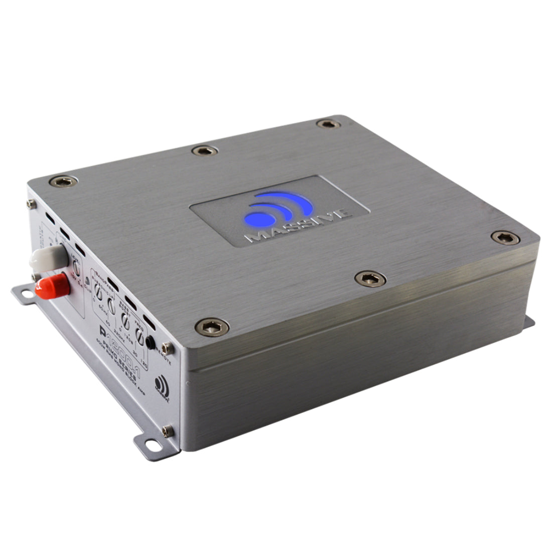 Massive Audio P1200.1 1200 W Max Monoblock 1-Ohm Stable Class D Car Amplifier