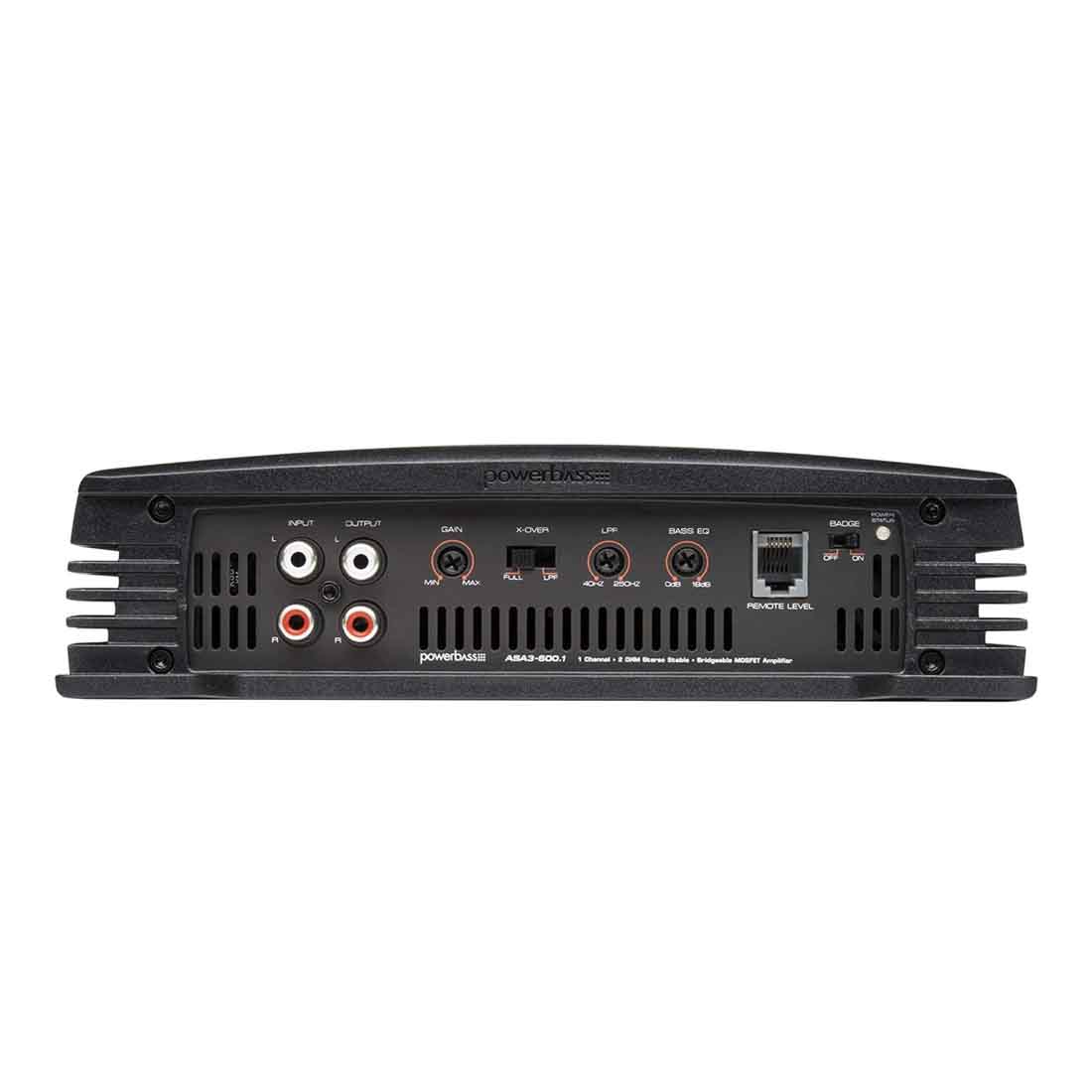 PowerBass ASA3-600.1 1-CH Monoblock 600 Watts Class-A/B Car Audio Amplifier