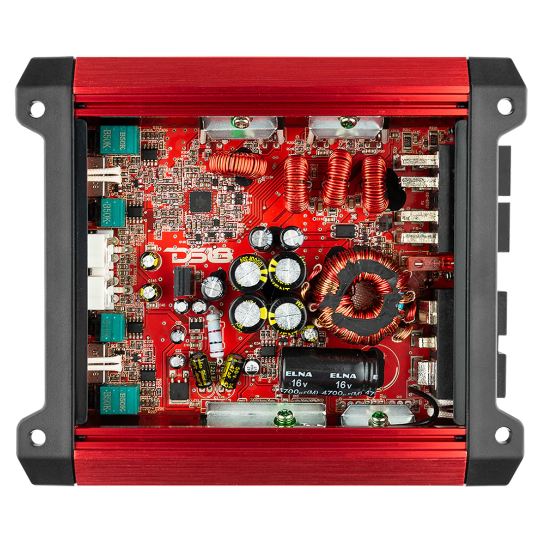DS18 SXE-2000.4D/RD 4-Channel 2000W Peak Class-D Full-Range Car Amplifier (RED)