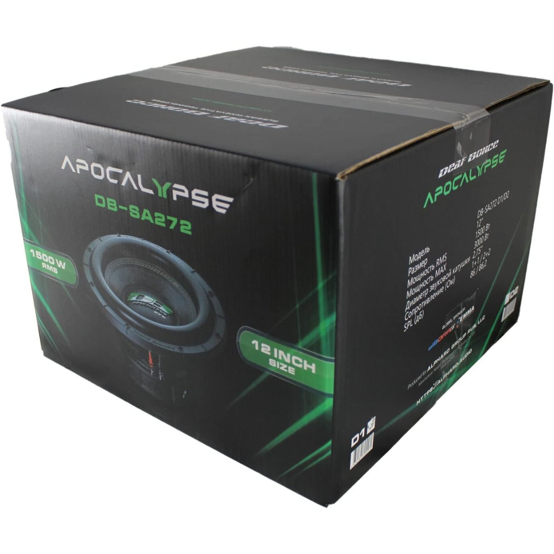 Deaf Bonce Apocalypse DB-SA272 D2 12" 3000W Max Dual 2-Ohm Voice Coil Subwoofer