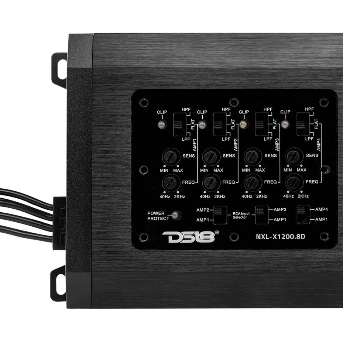 DS18 NXL-X1200.8D 8-Channel Full-Range Class-D IP67 Marine Powersports Amplifier
