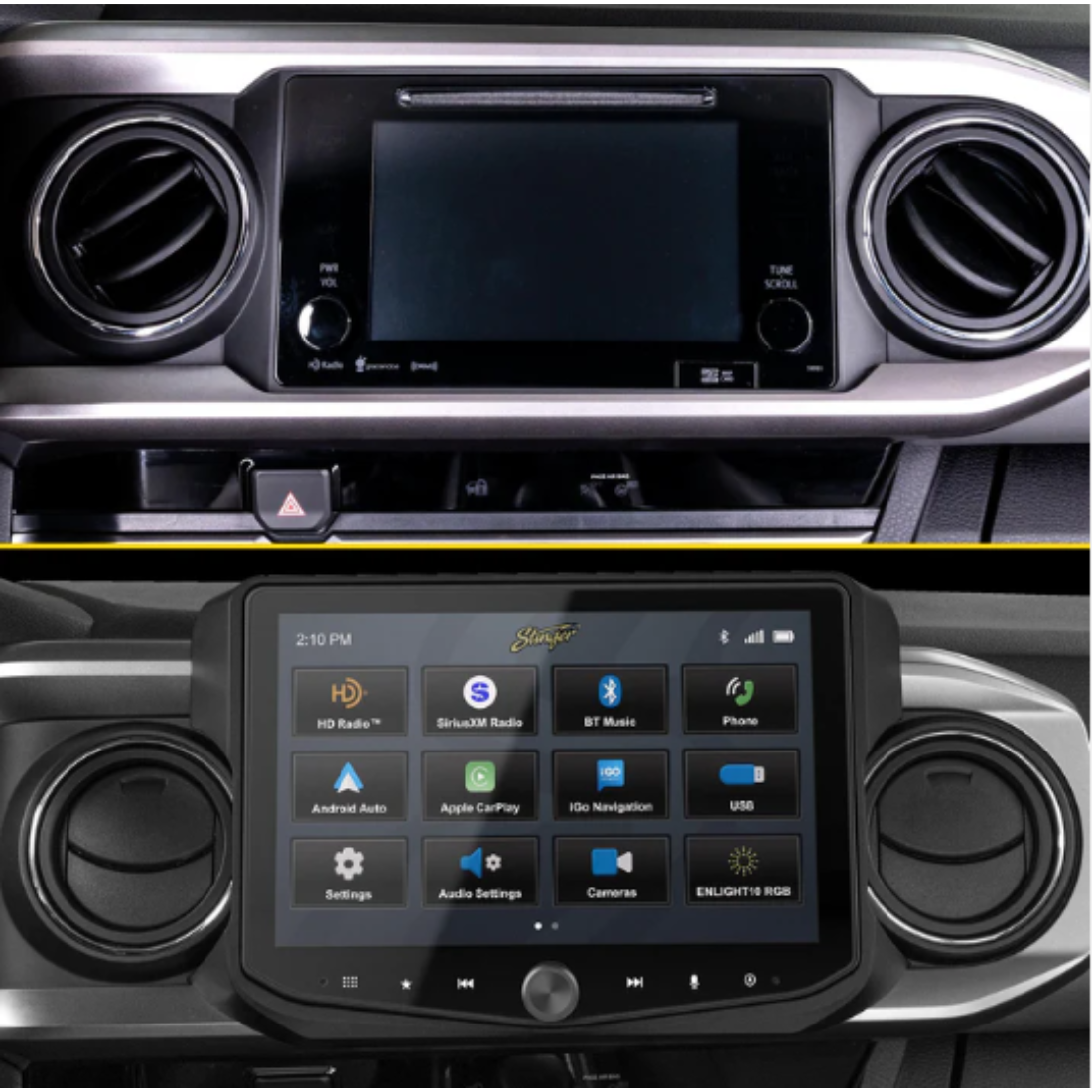 PAC SR-TAC16HX IX210/HORIZON10 Installation Kit for Select Tacoma 2016-2023