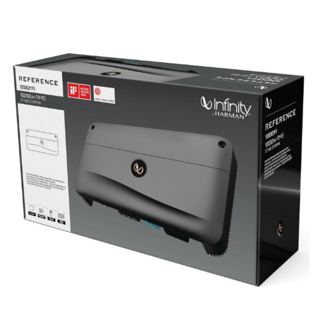 Infinity Reference 10001A 1000W RMS Class-D Monoblock Subwoofer Car Amplifier