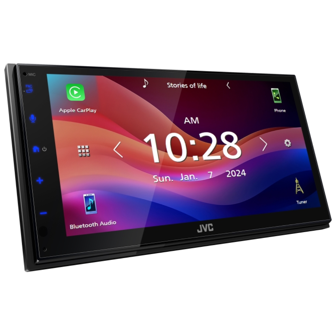 JVC KW-M590BT 6.8" Touchscreen Digital Receiver with Apple CarPlay Android Auto
