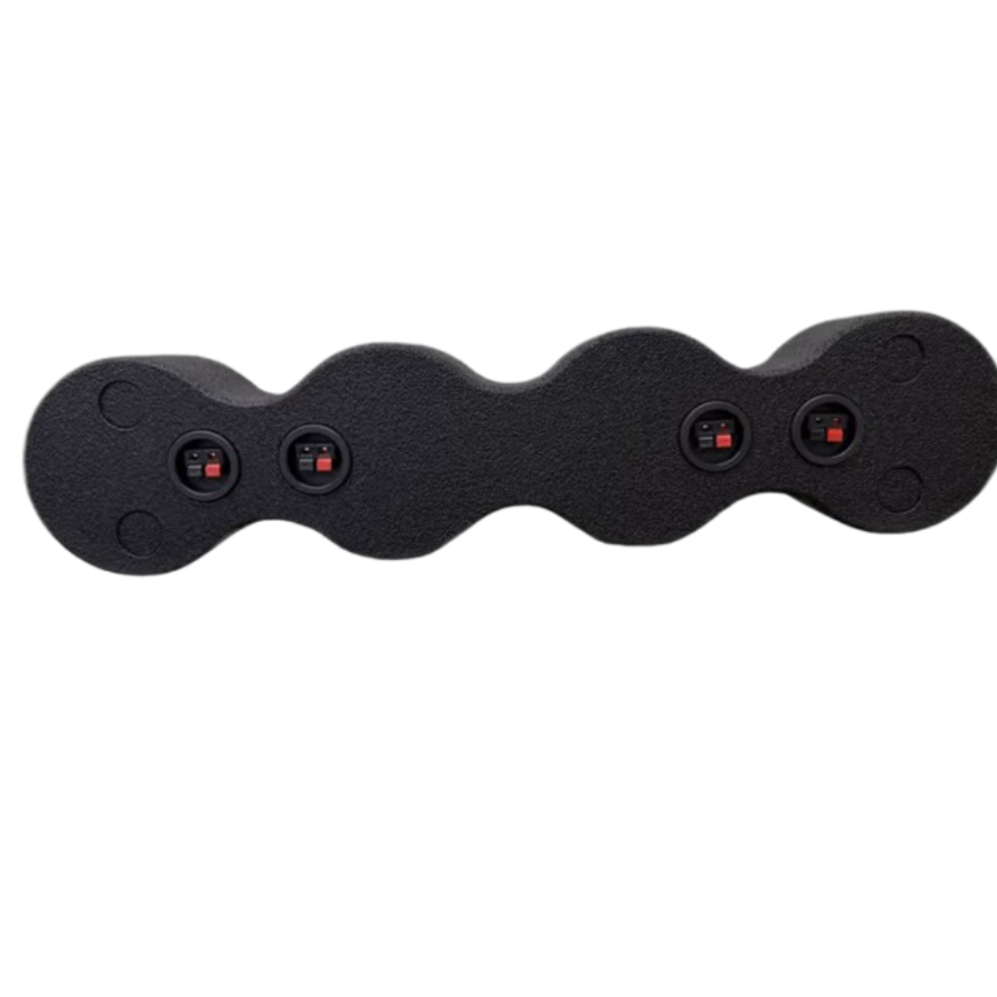 Q Power QBOMB465 Sealed Enclosure Sprayed Speaker Pod for (4) 6.5" Speakers