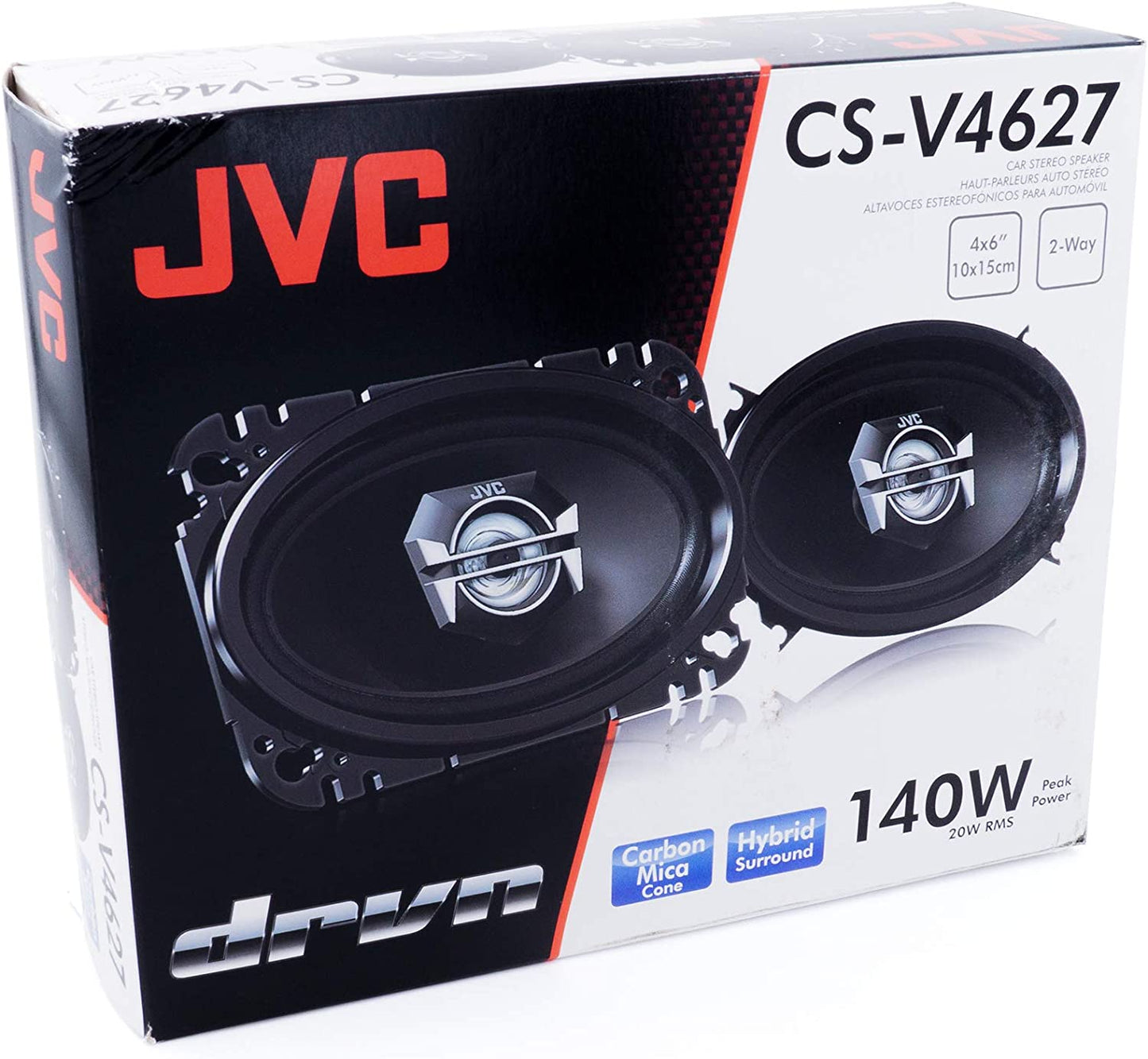 JVC CSV4627 140-Watt 4-Inch x 6-Inch 2-Way Coaxial Speakers