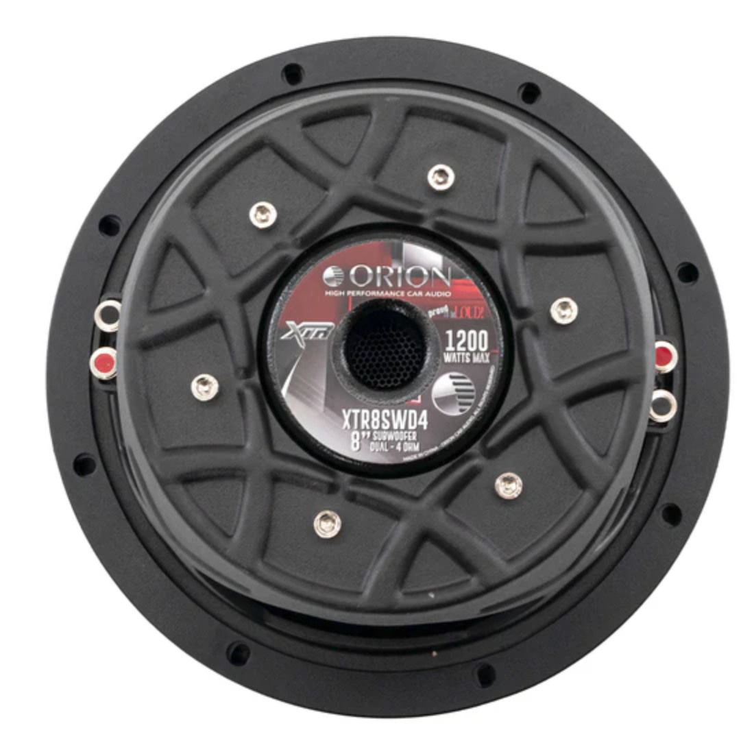 Orion XTR8SWD4 8" 1200W Max Dual 4-Ohm Voice Coil Car Audio Shallow Subwoofer