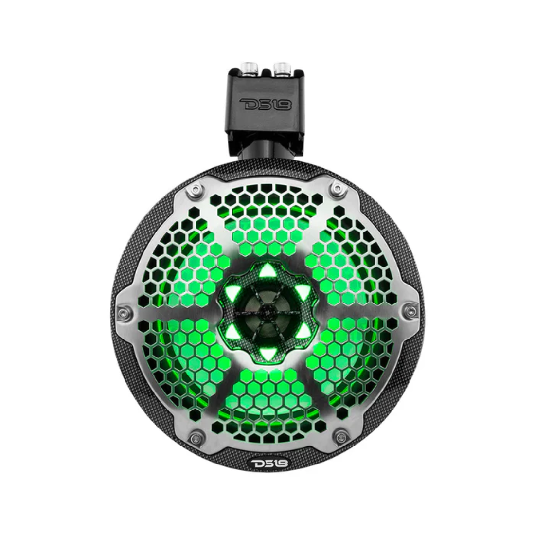 DS18 CF-X8TP 8" 375W Max Marine & Powersports Tower Speakers w/ RGB LED Lights