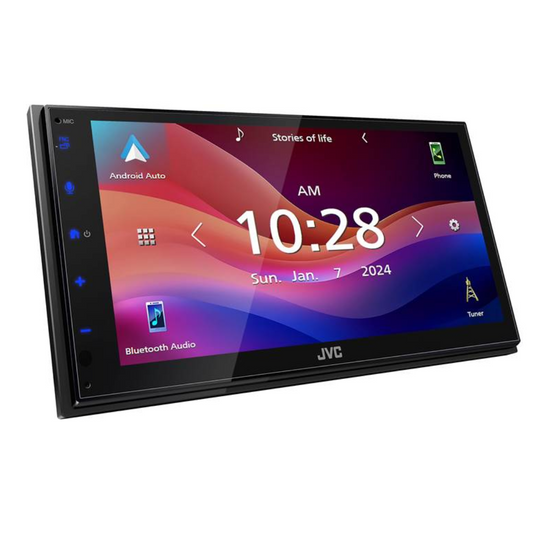 JVC KW-M695BW 6.8" Digital Multimedia Receiver with Apple CarPlay & Android Auto