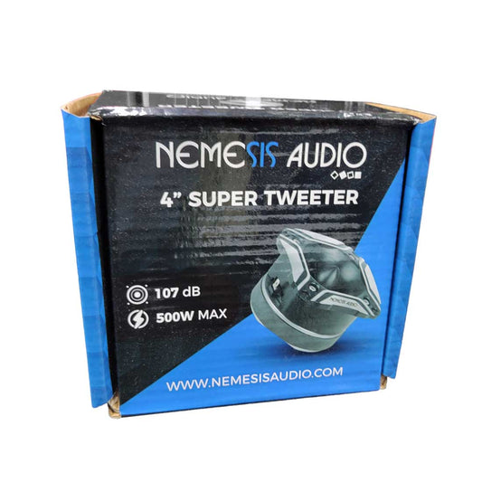 Nemesis Audio NA-TW22 4" 500W Max 4-Ohm 1.5" Voice Coil Car Audio Super Tweeter