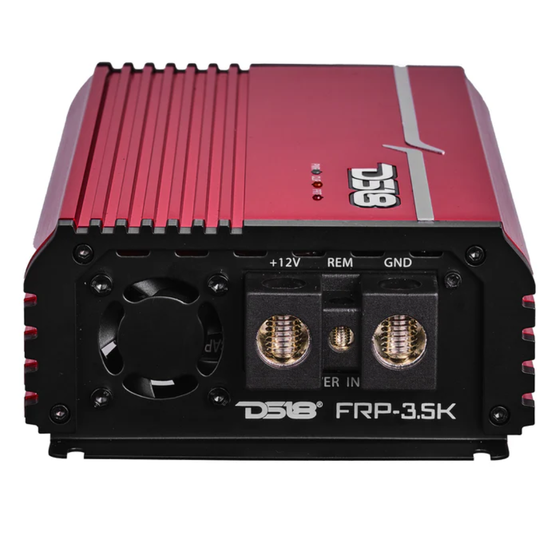 DS18 FRP-3.5K/RD Monoblock 3500W RMS Class-D Full-Range Car Amplifier (RED)