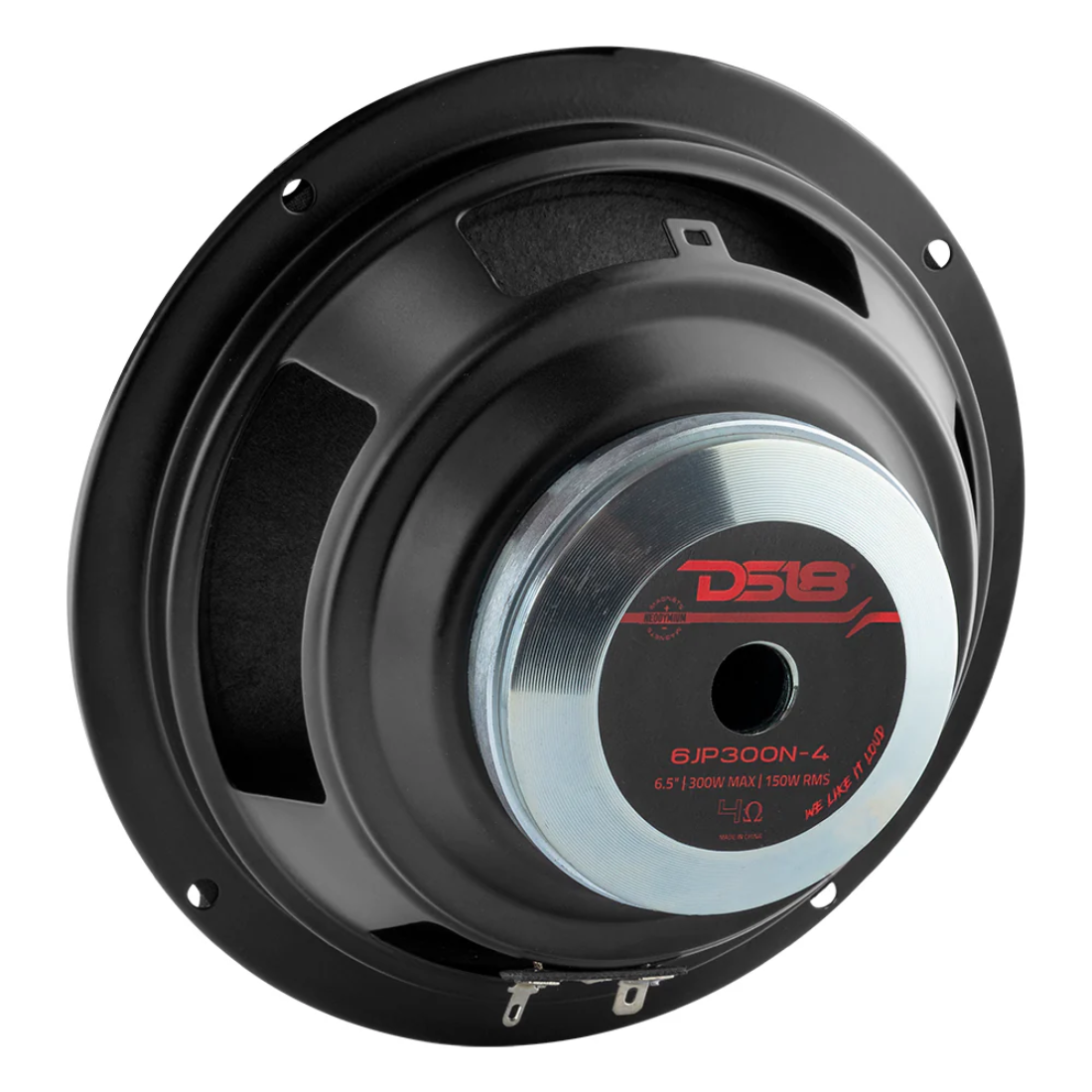 DS18 6JP300N-4 6.5" 300W Max 4-Ohm Car Audio Full-Range Loudspeaker (Single)