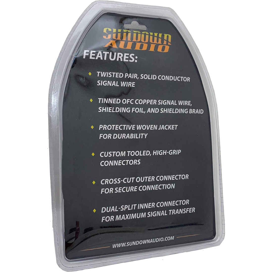 Sundown Audio MONO-SAZ-6FT Mono Channel 6Ft. Twisted RCA Interconnect Cable