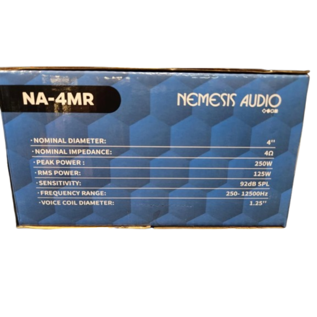 Nemesis Audio NA-4MR 4" 125W RMS 4 Ohm Car Midrange Speaker for Audio Systems