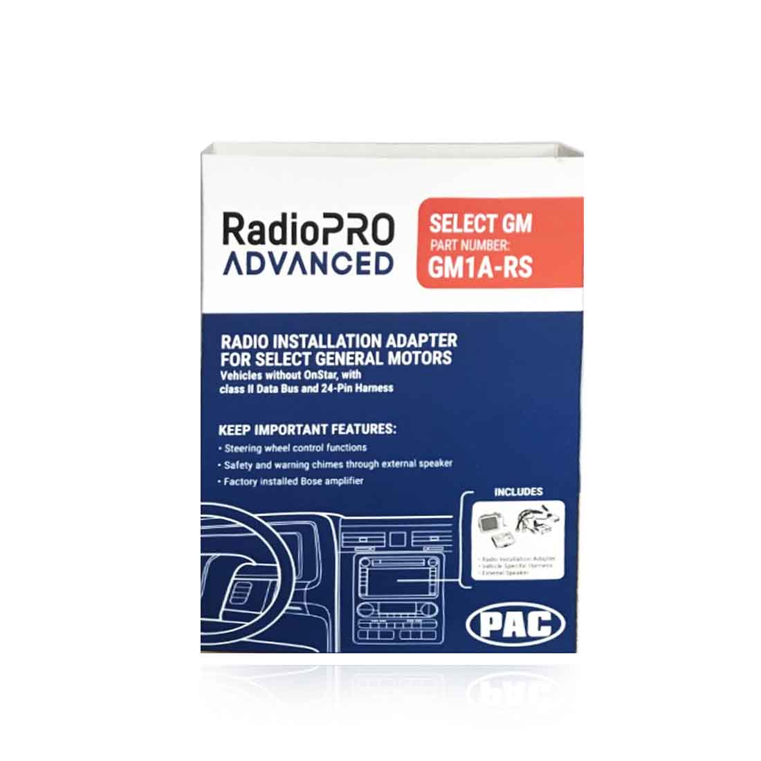 PAC GM1A-RS RadioPRO Installation Adapter Advanced Interface for General Motors