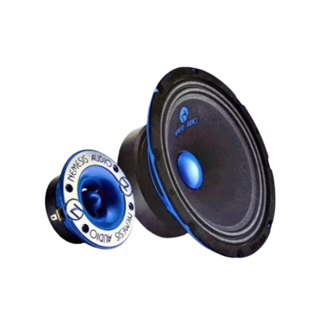 Nemesis Audio NA-8MRPK 8" 350W Max Midrange Car Speaker + Bullet Tweeter Package