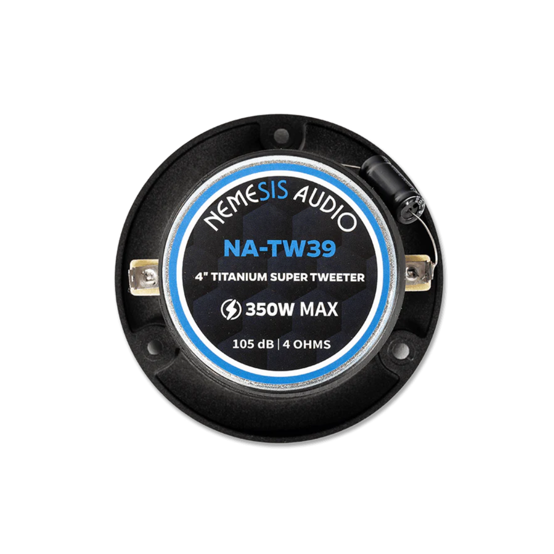 Nemesis Audio NA-TW39 4" 350W Peak 4-Ohm Car Titanium Super Tweeters (Pair)