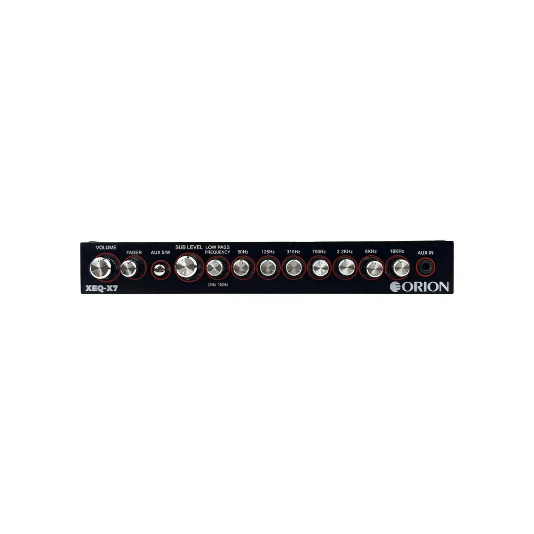 Orion XEQ-X7 7-Band Graphic Equalizer with Front AUX Input & Subwoofer Control
