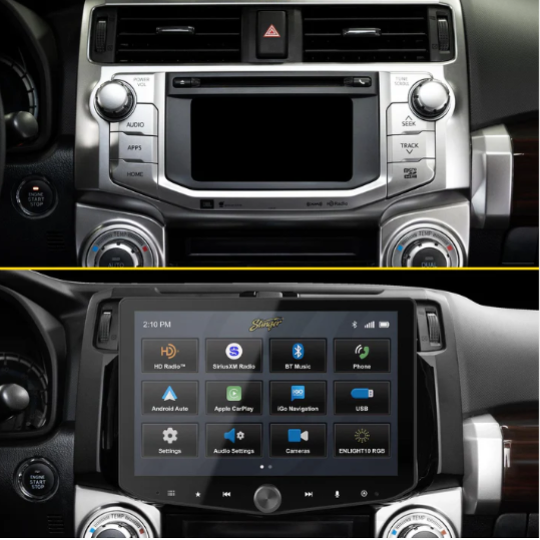 PAC SR-RUN10HX HORIZON10 Installation Kit for Select Toyota 4Runner 2010-2024