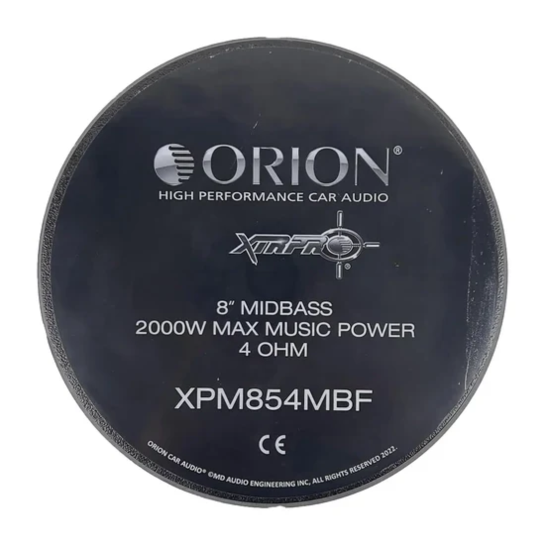 Orion XPM854MBF 8" 2000W Max 4-Ohm Car Audio Midbass Bullet Loudspeakers (Pair)