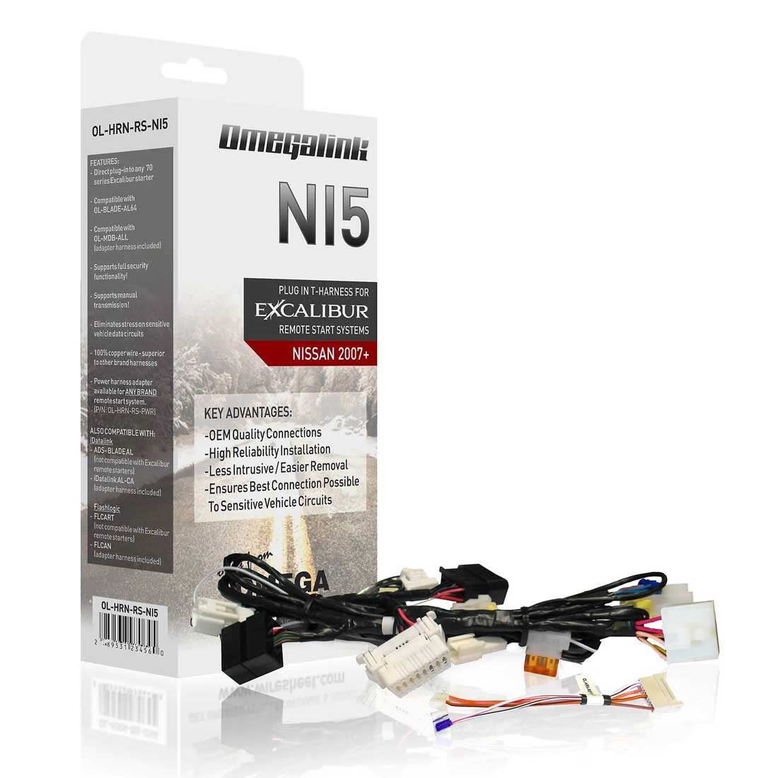 Omegalink OL-HRN-RS-NI5 Plug-In T-Harness for Nissan 2007+ Remote Start Systems