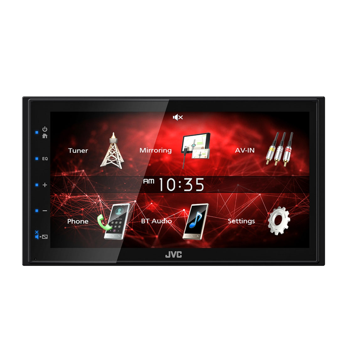 JVC KW-M150BT 2-DIN In-Dash Bluetooth Digital Media Receiver w/ 6.8" Touchscreen
