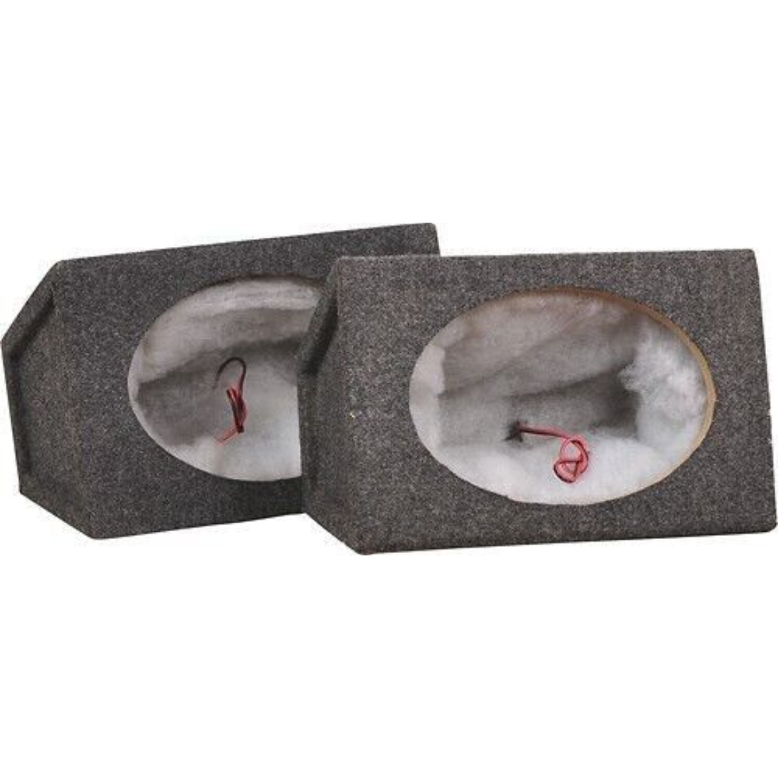 Metra TCS69 6" x 9" Car Audio Single Sealed Speaker Enclosure (Pair) - Charcoal