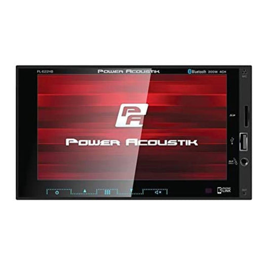 Power Acoustik PL-622HB 6.2" Double DIN Digital Media Receiver with Capacitive Touchscreen, Bluetooth and Android PhoneLink