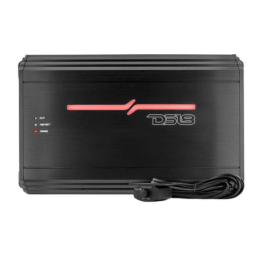 DS18 ZR1000.1D 1-CH Monoblock 3000W Peak 1-4 Ohm Stable Class-D Car Amplifier