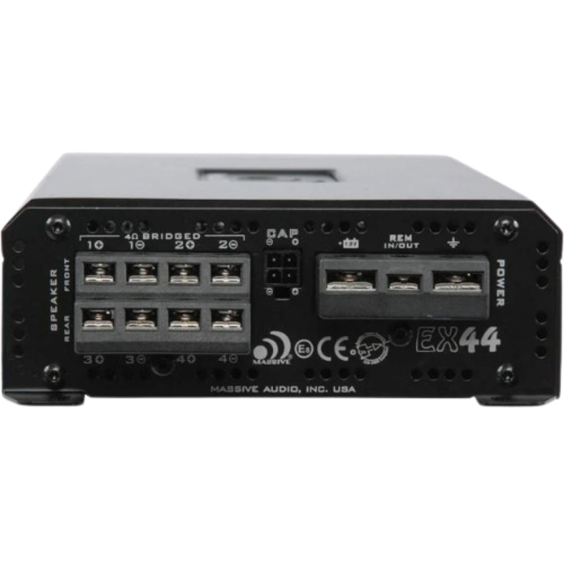 Massive Audio EX44N 4-Channel 400W Peak Full-Range Class-AB Car Amplifier