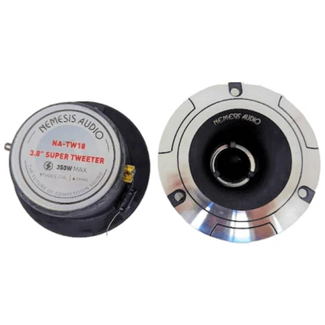 Nemesis Audio NA-TW18 3.8" 350W Max Car Audio Super Bullet Tweeter (Pair)