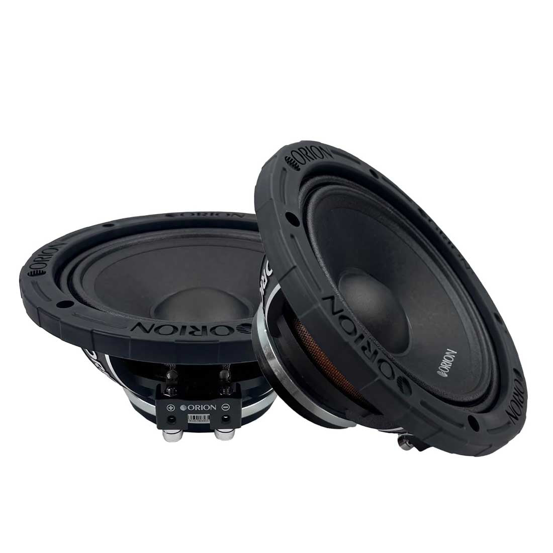 Orion HCCA64NDC 6.5" 1400W Peak 4-Ohm Neodymium Dust Cap Midrange Speakers Pair