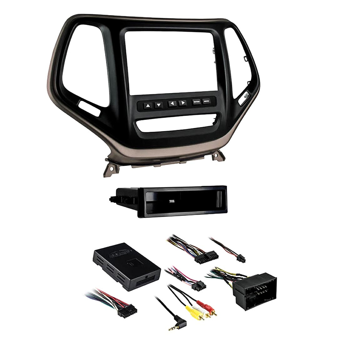 Metra 99-6526BZ 2-DIN Installation Dash Kit for Jeep Cherokee 2014-Up - Bronze