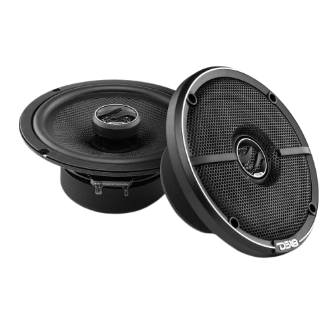 DS18 ZXI-654 6.5" 2-Way 240W Max 4-Ohm Car Audio Coaxial Speakers w/ Kevlar Cone
