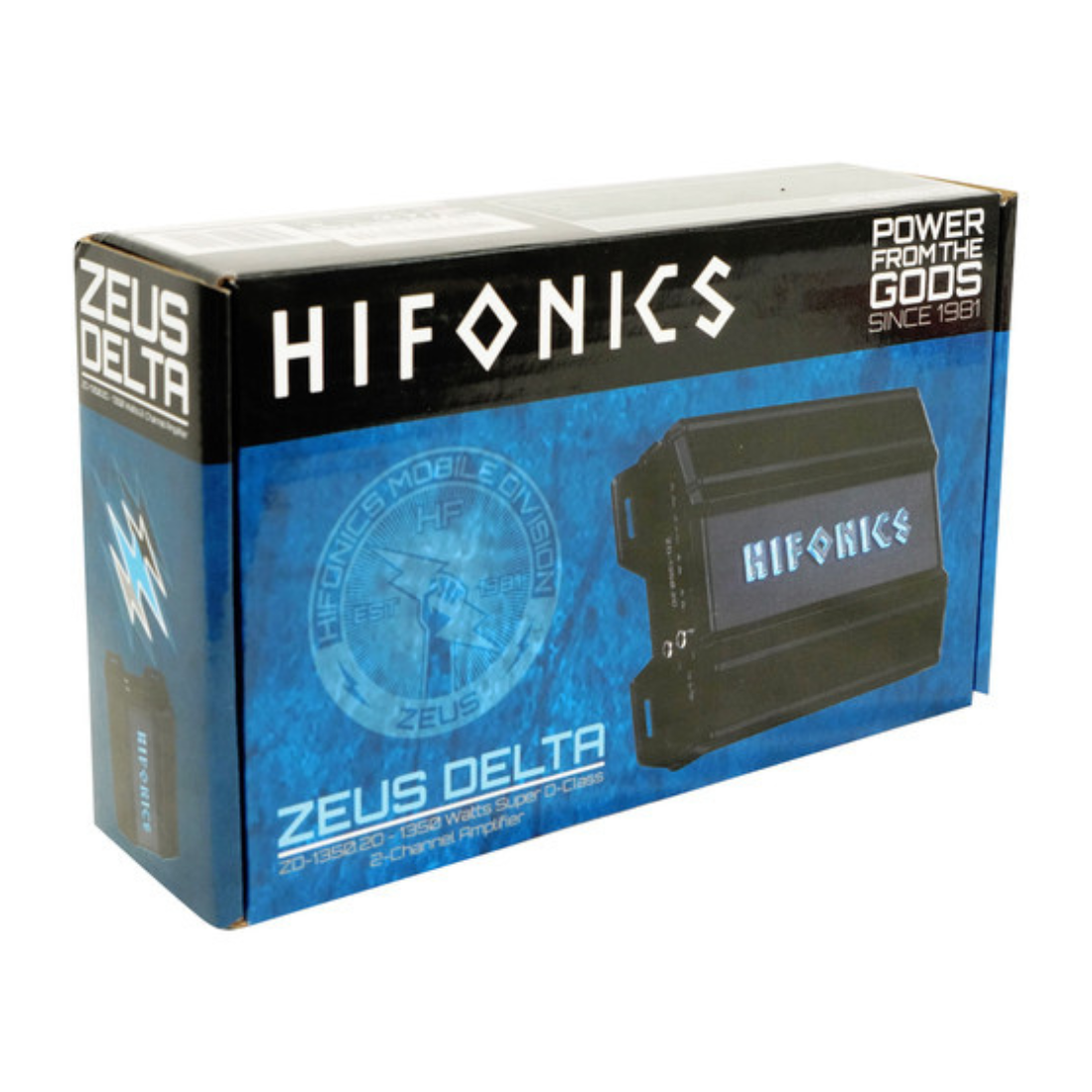 Hifonics ZD-1350.2D 2-Channel 1350W Max Class-D Full Range Car Audio Amplifier