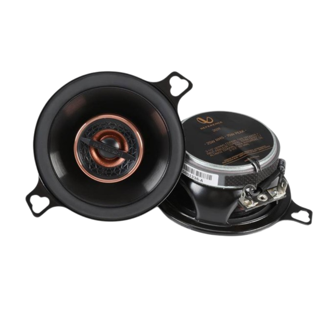 Infinity REF307F 3.5" 150W Peak 2-Way 3-Ohm Car Audio Coaxial Speakers (Pair)
