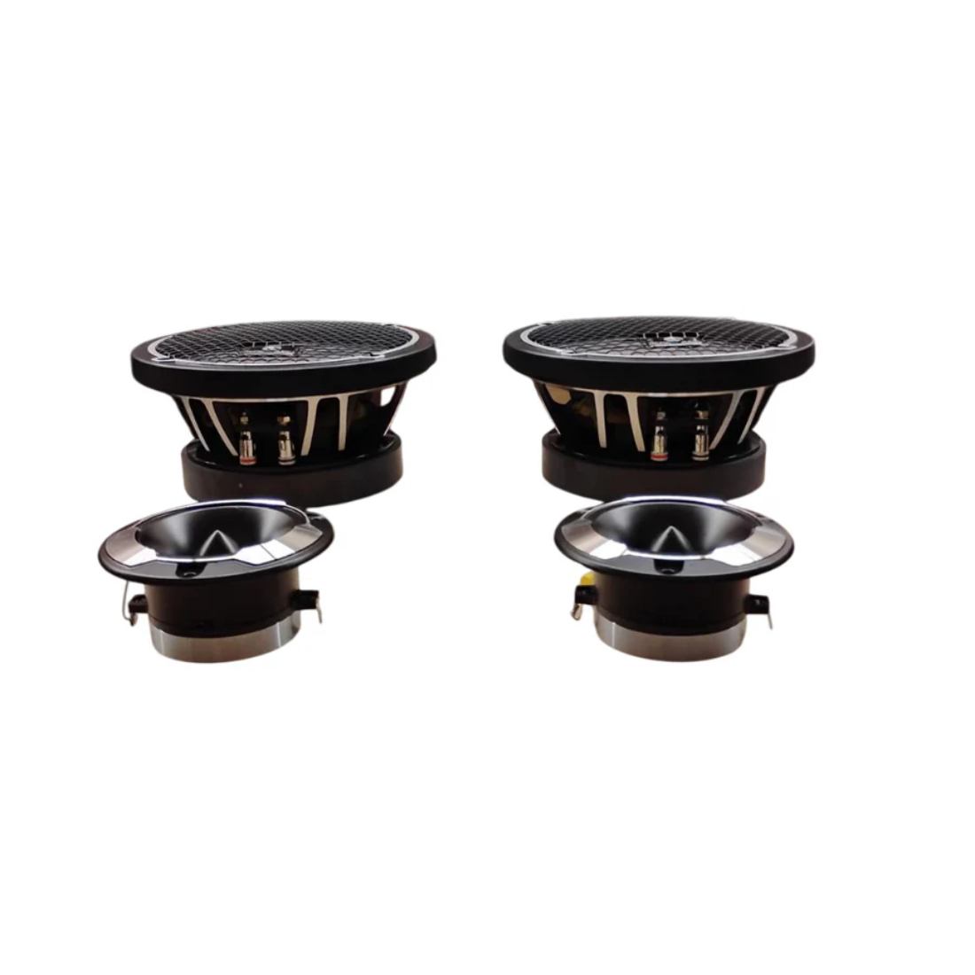 Nemesis Audio NA-6.5HPK 6.5" 400W Max Midrange Speakers & 4" Pro Tweeters Bundle